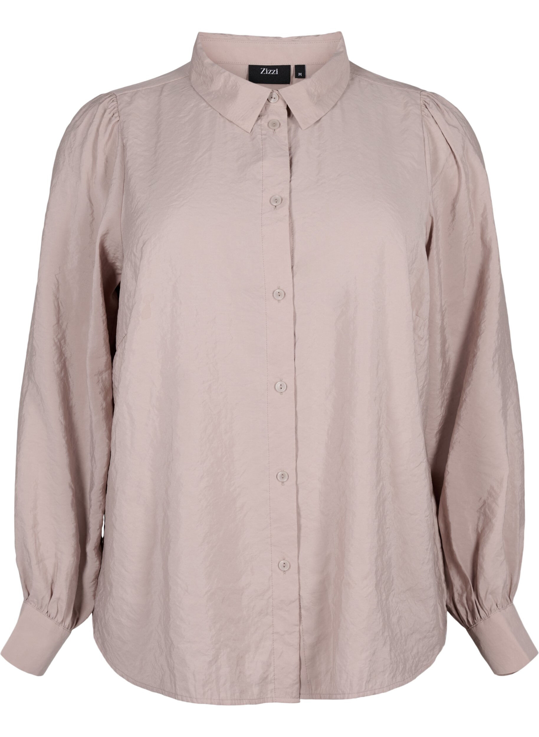 Zizzi Shirt met lange mouwen van Tencel &trade; Modal, Goat, Packshot image number 0