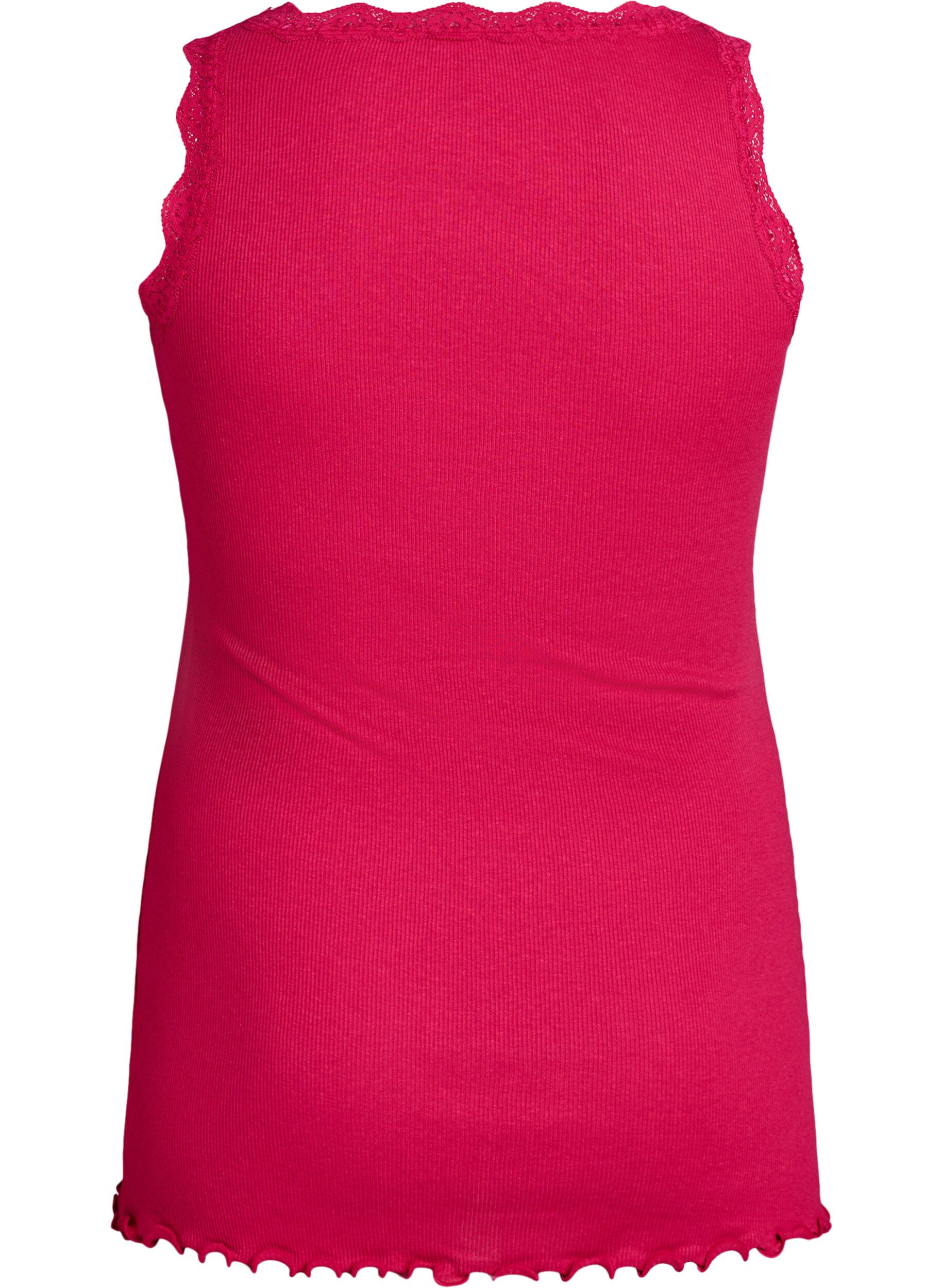ZizziTop met kant, Roze, Packshot image number 1