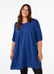 Korte jurk met strik op de rug, Estate Blue, Model image number 0