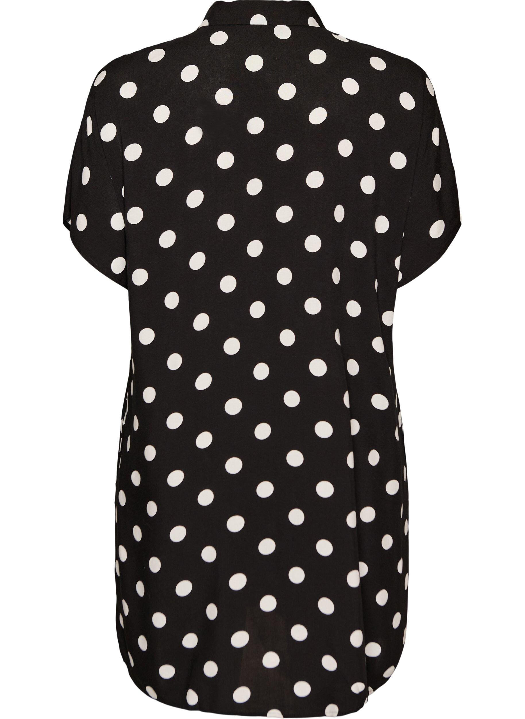 Zizzi Losvallend lang shirt van viscose, Vanille, Packshot image number 1