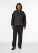 Sweatshirt met teddymouwen en een hoge hals, Grijs, Model image number 1