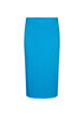 Strakke viscose midi-rok, Ibiza Blue, Packshot image number 0