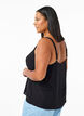 Viscose top met smalle bandjes, Black, Model image number 1