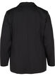 Basic blazer met knoop en sierzakken, Black, Packshot image number 1