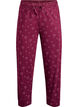 Katoenen pyjamabroek met hoge taille, Donker Bordeaux, Packshot image number 0