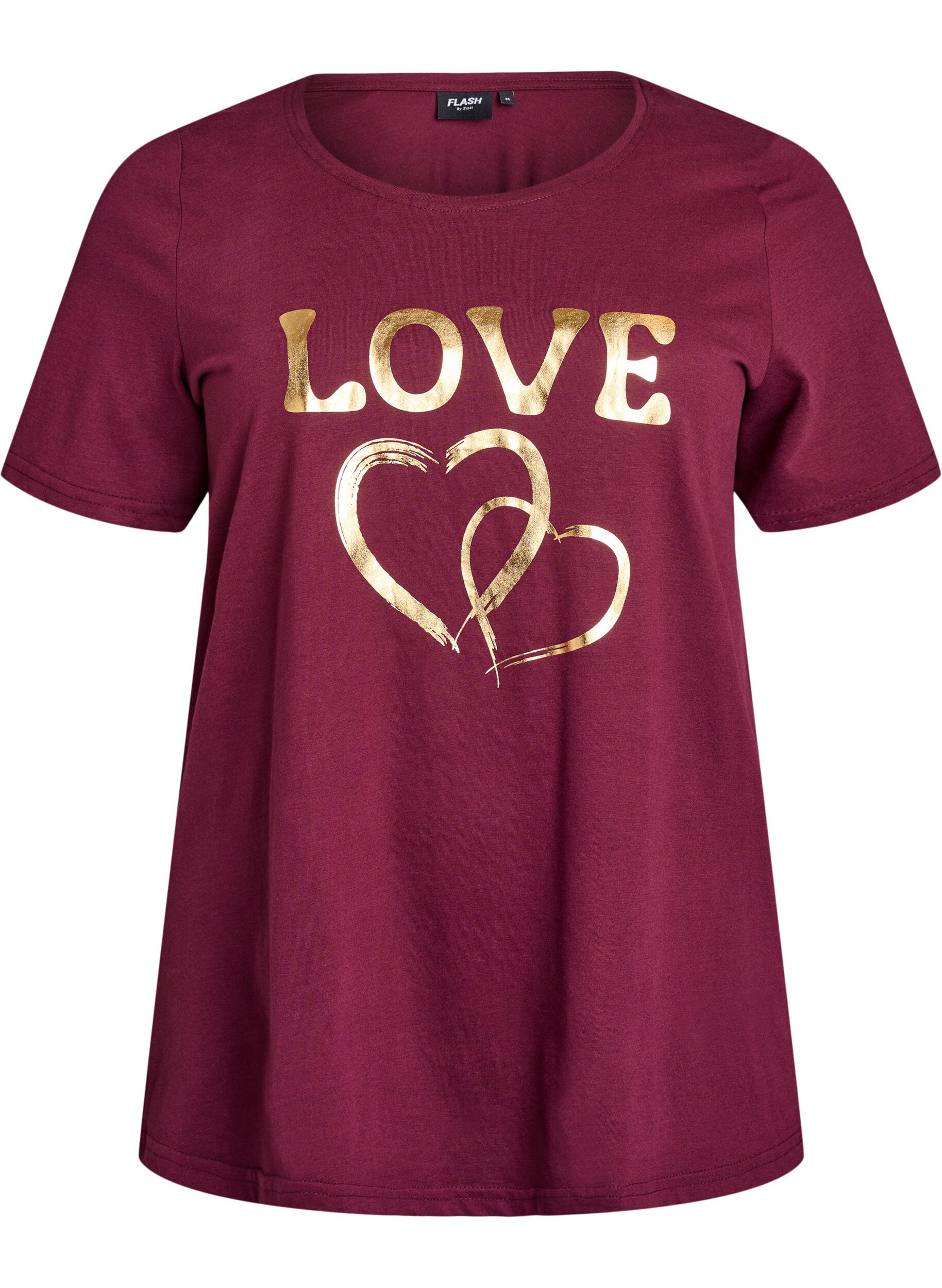 ZizziT-shirt met print, Rood, Packshot image number 0