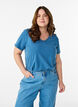 Effen basic katoenen T-shirt, Grijs, Model image number 0