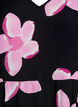 Midi-jurk met bloemenprint en 3/4 mouwen, Zwart, Packshot image number 2