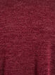 Blouse met lange mouwen en structuur, Donker Bordeaux, Packshot image number 2