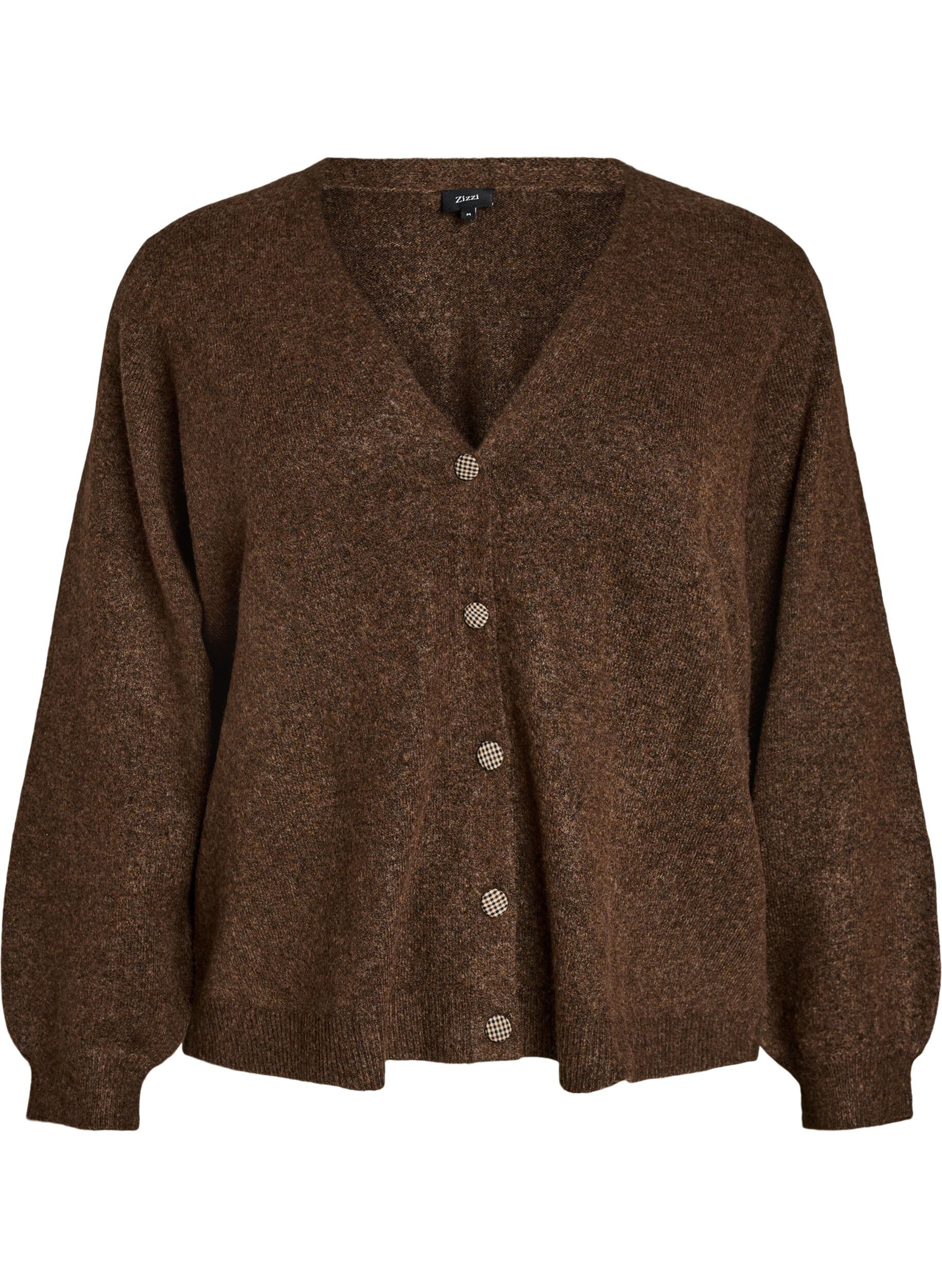Vest met decoratieve knopen en V-hals