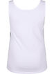 Effen gekleurd basic top in katoen, Wit, Packshot image number 1