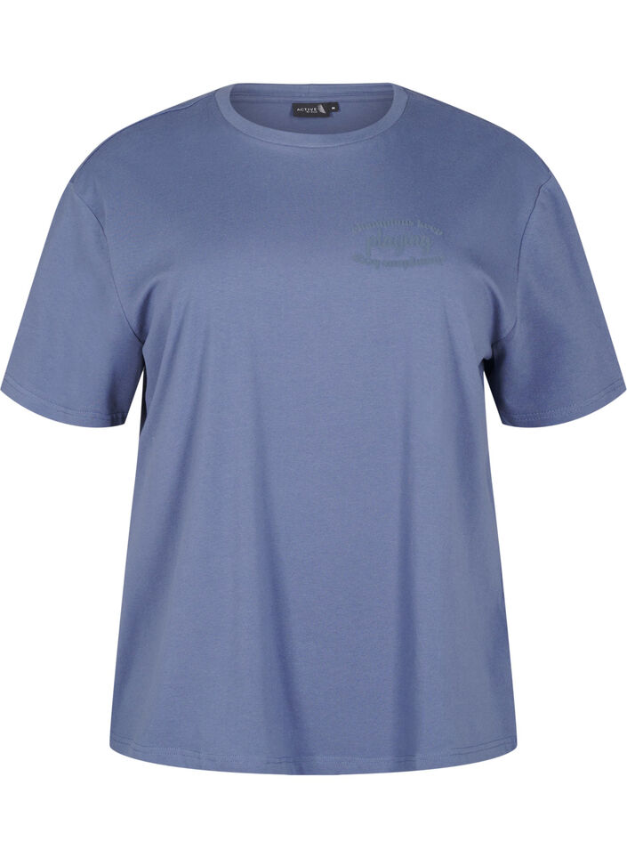 Sportief T-shirt in biologische katoen, , Packshot image number 0