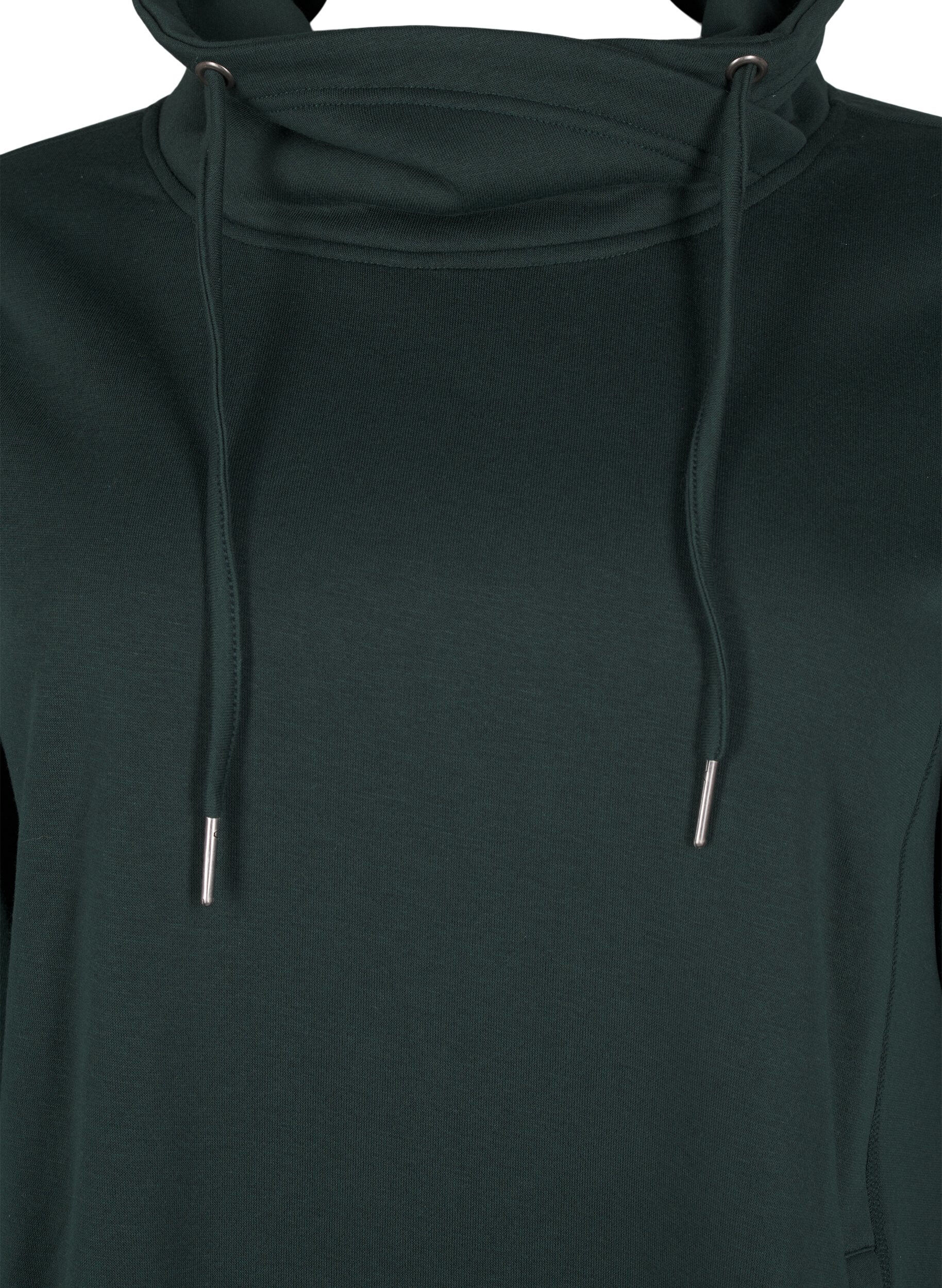 Zizzi FLASH - Sweatshirt met hoge kraag, Scarab, Packshot image number 2