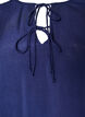 Viscose jurk met ruches en strikbandjes, Blauw, Packshot image number 2