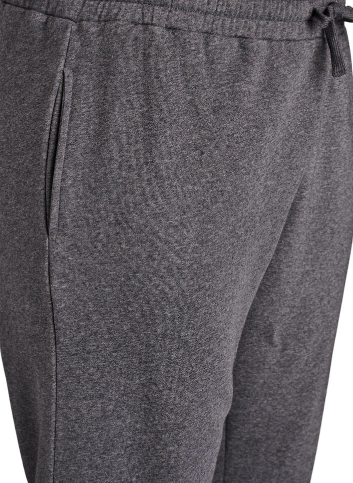 Sweatpants met hoge taille, Grijs, Packshot image number 2