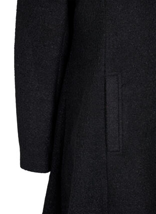 A-lijn jas met capuchon, Black, Packshot image number 3
