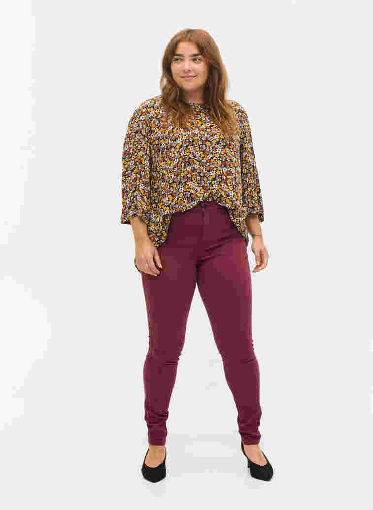Super slim Amy jeans met hoge taille, Port Royal, Model