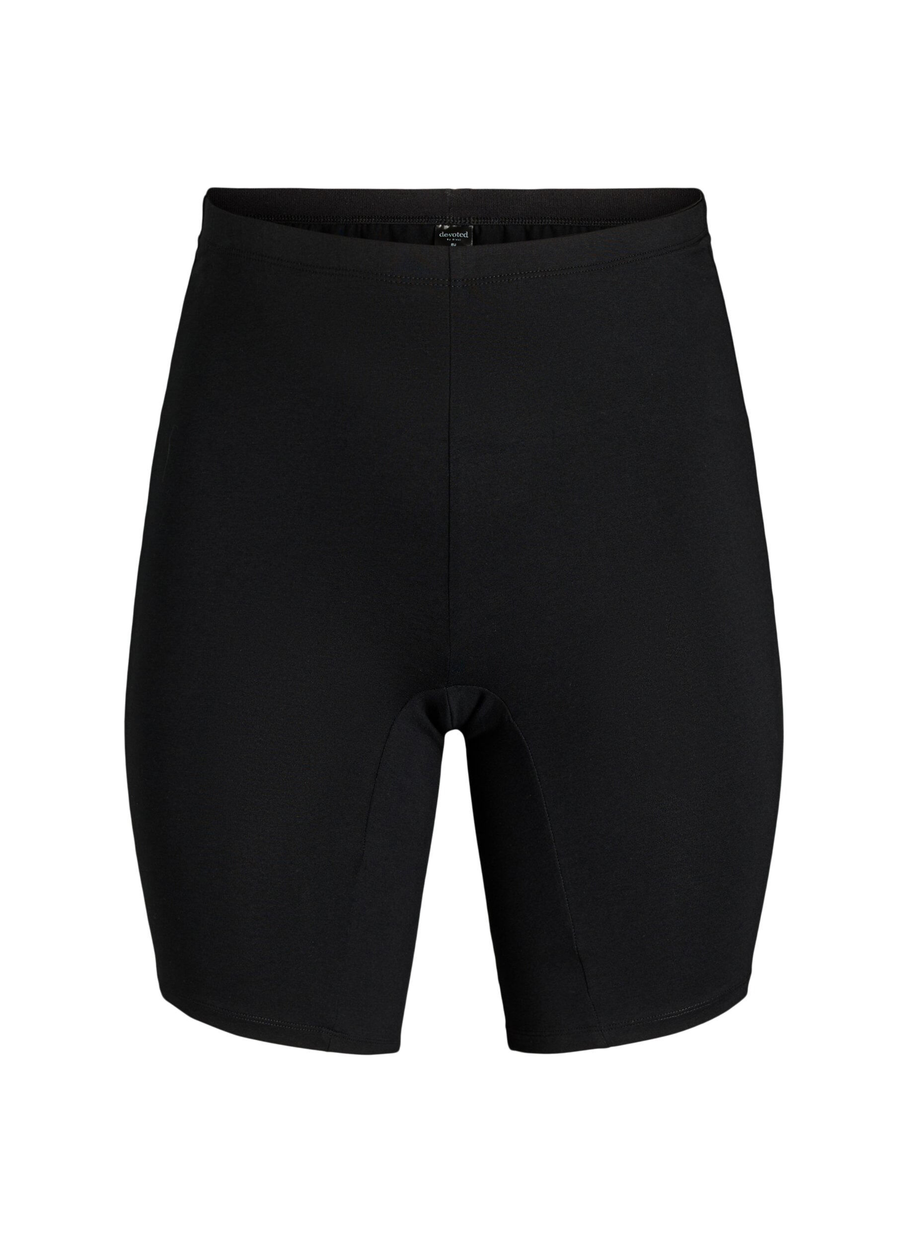 Zizzi Katoenen panties met lange pijpen, Zwart, Packshot image number 0