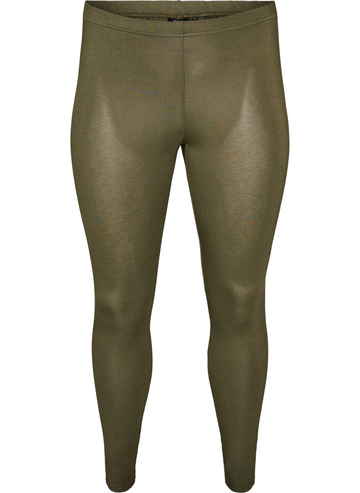 Basic legging in viscose, Groen, Packshot image number 0