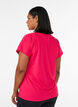 Losvallend trainings-T-shirt met V-hals, Roze, Model image number 2
