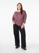 Jersey blouse met 3/4 mouwen, Rood, Model image number 1