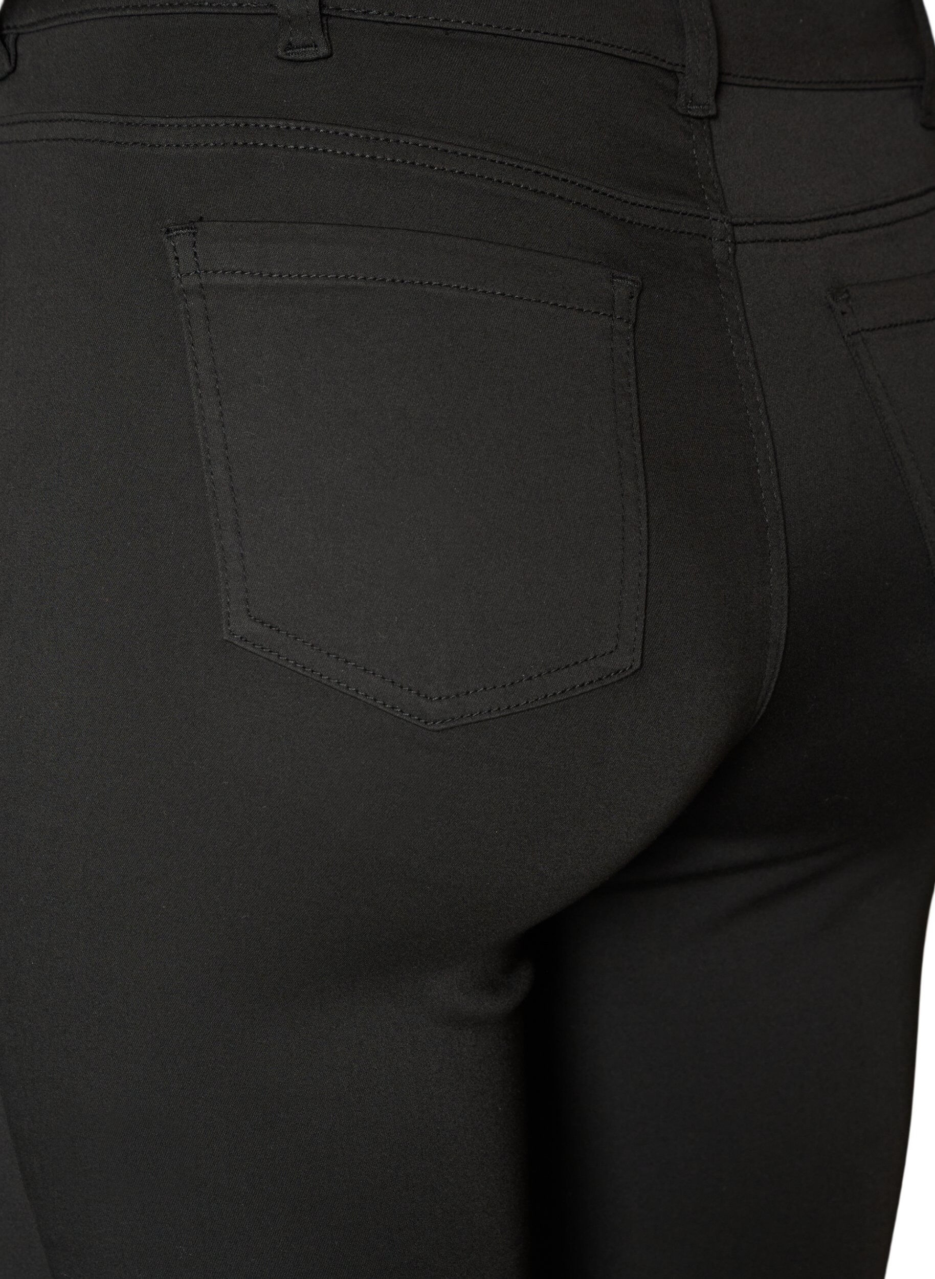 ZizziEmily Stay Black jeans met een reguliere taille, Zwart, Packshot image number 3