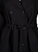 Trenchcoat met riem en split, Black, Packshot image number 2