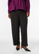 High-waist tailoring broek met rechte pijpen, Zwart, Model image number 2