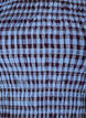 Smockblouse met ginghamruit en rucherand, Blauw, Packshot image number 2
