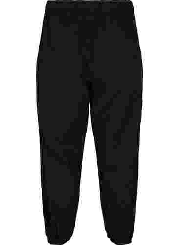 Cropped broek van katoen, Black, Packshot image number 1