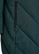Lange winterjas met haaksluitingen en een nep bontkraag, Groen, Packshot image number 3