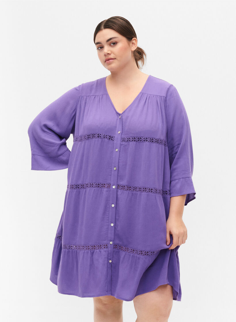 Viscose strandjurk, Royal Lilac, Model image number 0