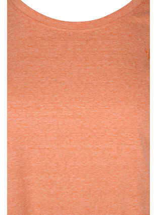 Gemêleerd t-shirt in katoen, Amberglow Melange, Packshot image number 2