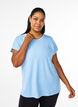 Effen gekleurd T-shirt voor sporten, Blauw, Model image number 0