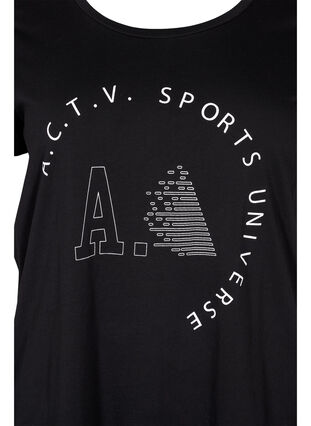Trainingsshirt met print, Black A.C.T.V, Packshot image number 2