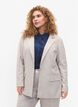 Gemêleerde blazer met knoopsluiting, String, Model image number 0