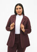 Eenvoudige blazer met knoopsluiting, Donker Bordeaux, Model image number 2