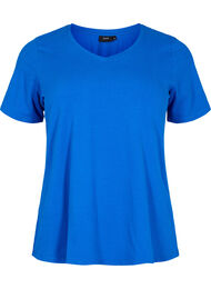 Basic t-shirt in effen kleur met katoen, Skydiver