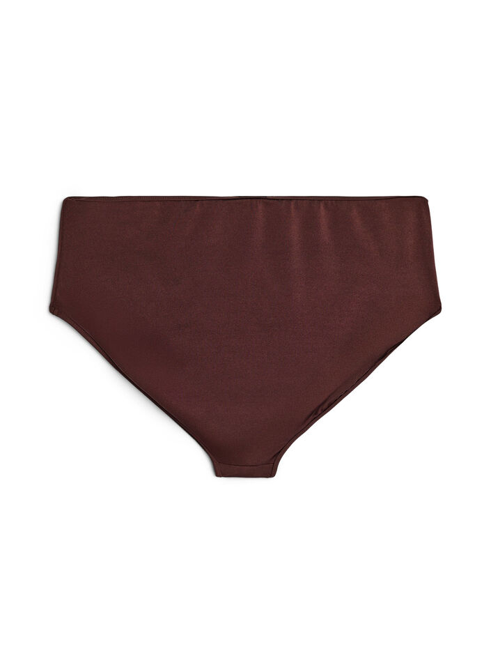 Omkeerbare bikinibroekjes met normale taille, Bruin, Packshot image number 1