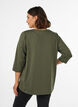 Sporttop met 3/4 mouwen, Groen, Model image number 2