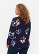FLASH - Blouse met lange mouwen en print, Big Blue Flower, Model image number 1