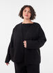 Losvallend vest met zakken, Zwart, Model image number 0