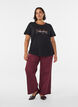 T-shirt met print, Zwart, Model image number 1