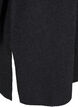 Lange gebreide blouse met lange mouwen, Dark Grey Melange, Packshot image number 3