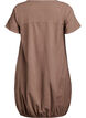 Katoenen jurk met korte mouwen, Bruin, Packshot image number 1