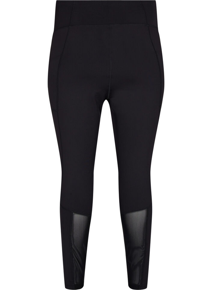 CORE, POCKET TIGHTS - Sport legging met mesh, Black, Packshot image number 1