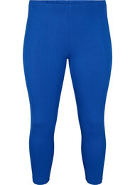 Basic 3/4 legging in viscose, Blauw