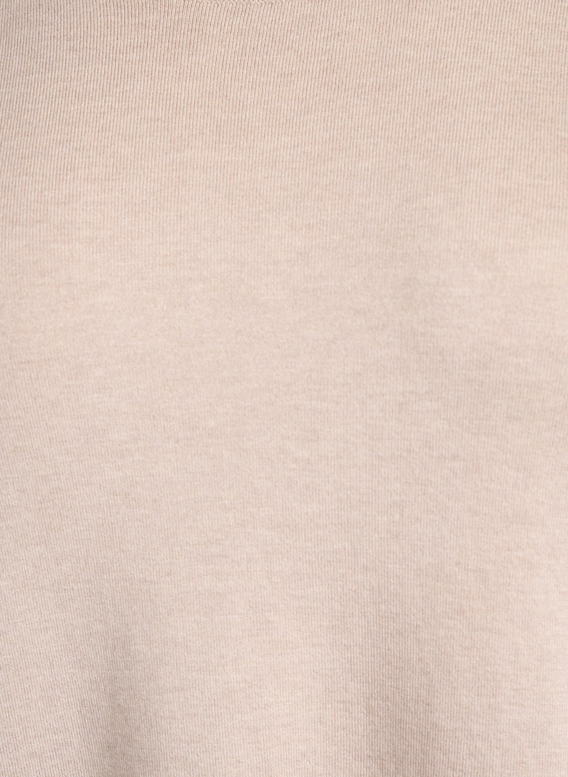 Zizzi Gebreide blouse met korte mouwen van viscose, Beige, Packshot image number 2