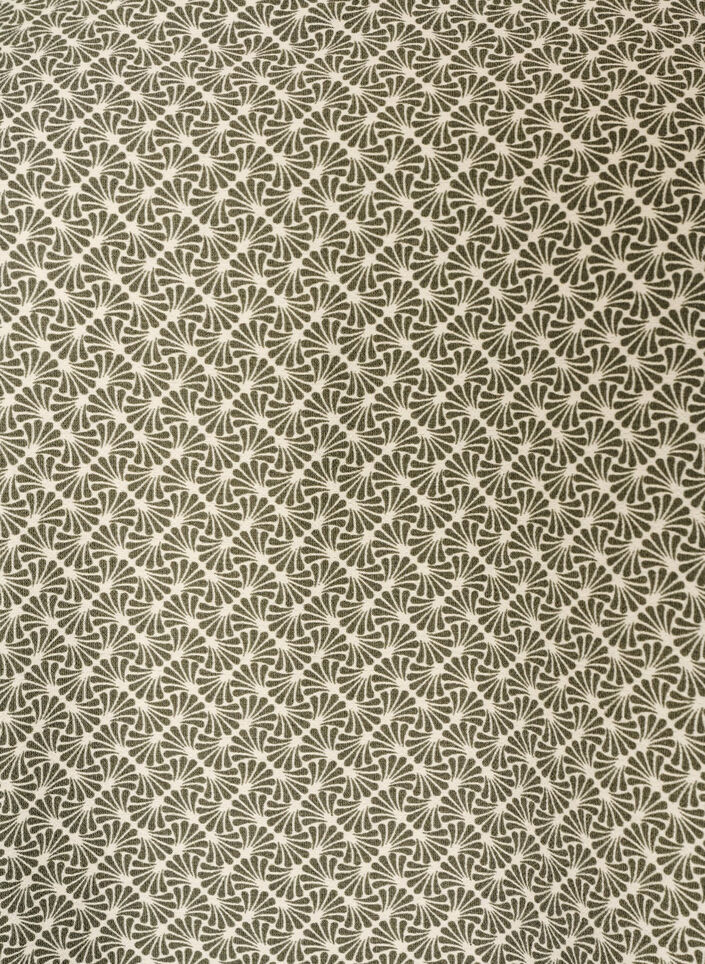 Blouse van viscose met patroon en 3/4-mouwen, Groen, Packshot image number 2