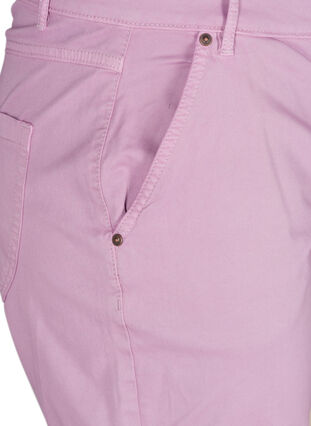 Regular shorts in katoen, Lavender Mist, Packshot image number 2